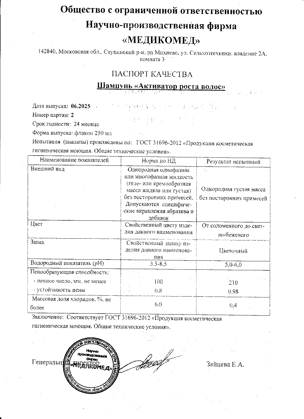 Паспорт №062025